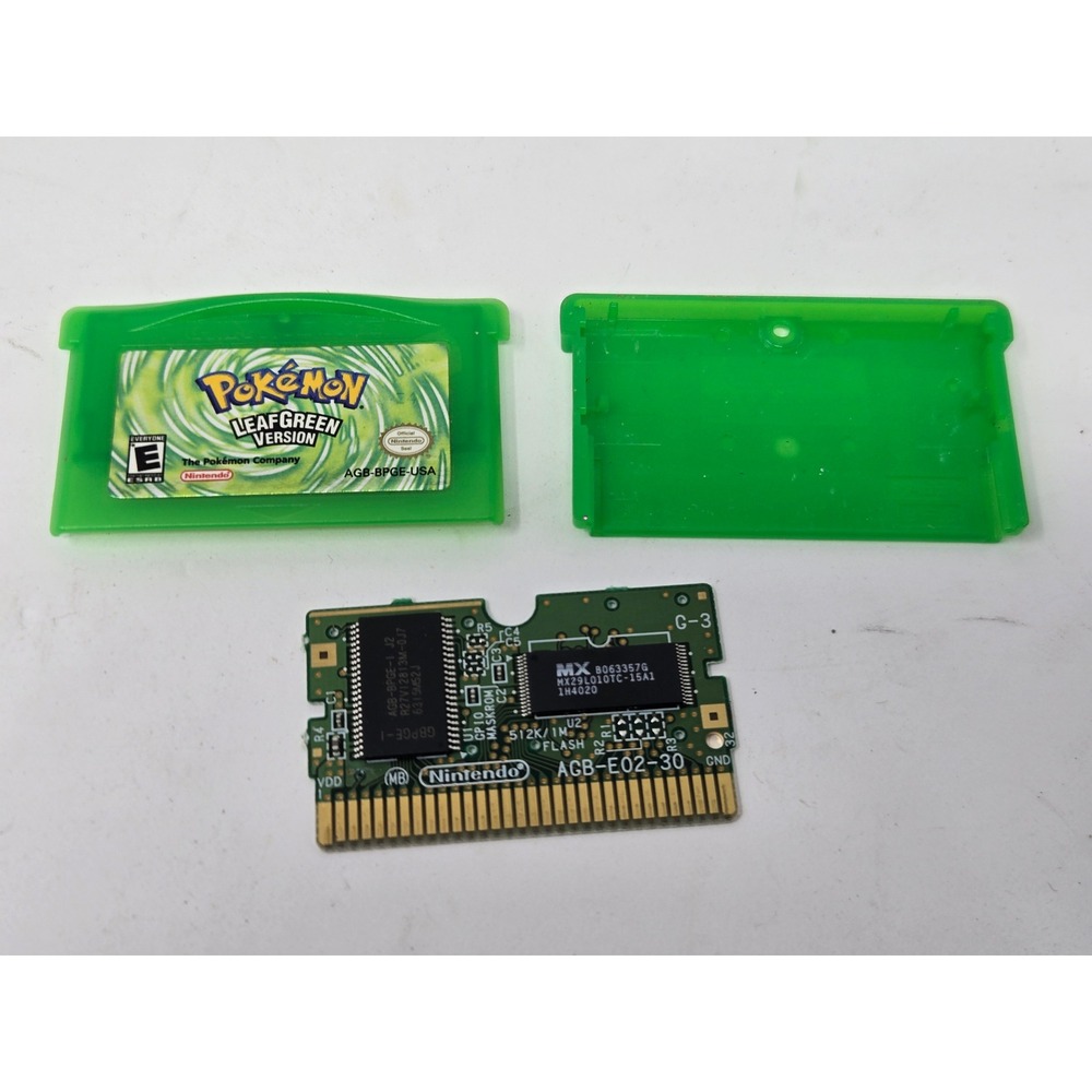 Pokemon LeafGreen Version Nintendo Game Boy Advance GBA Authentic 2004 Vintage